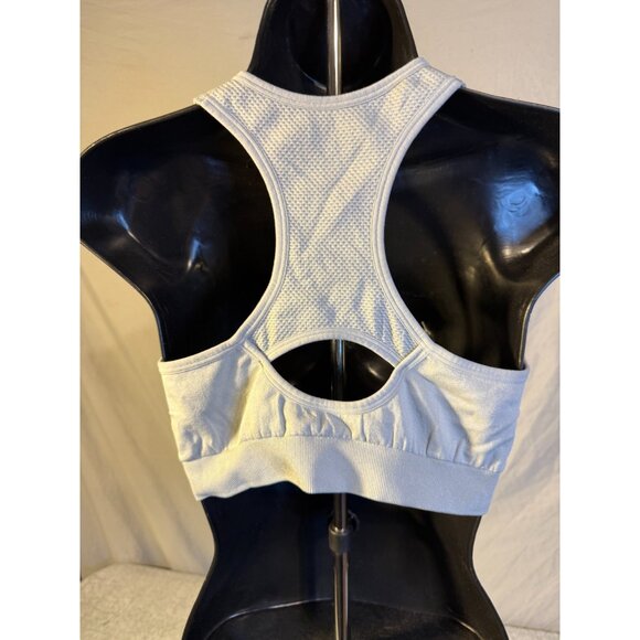 Fittin Afterglow Sports Bra Gray Removeable Pads Womens Racerback Size Large L - Picture 3 of 3